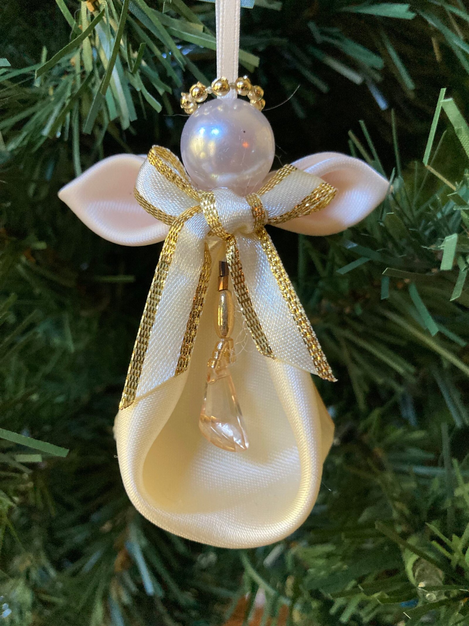angel ornament kanzashi angel mini cream gold copy angel ornament kanzashi angel mini cream gold copy