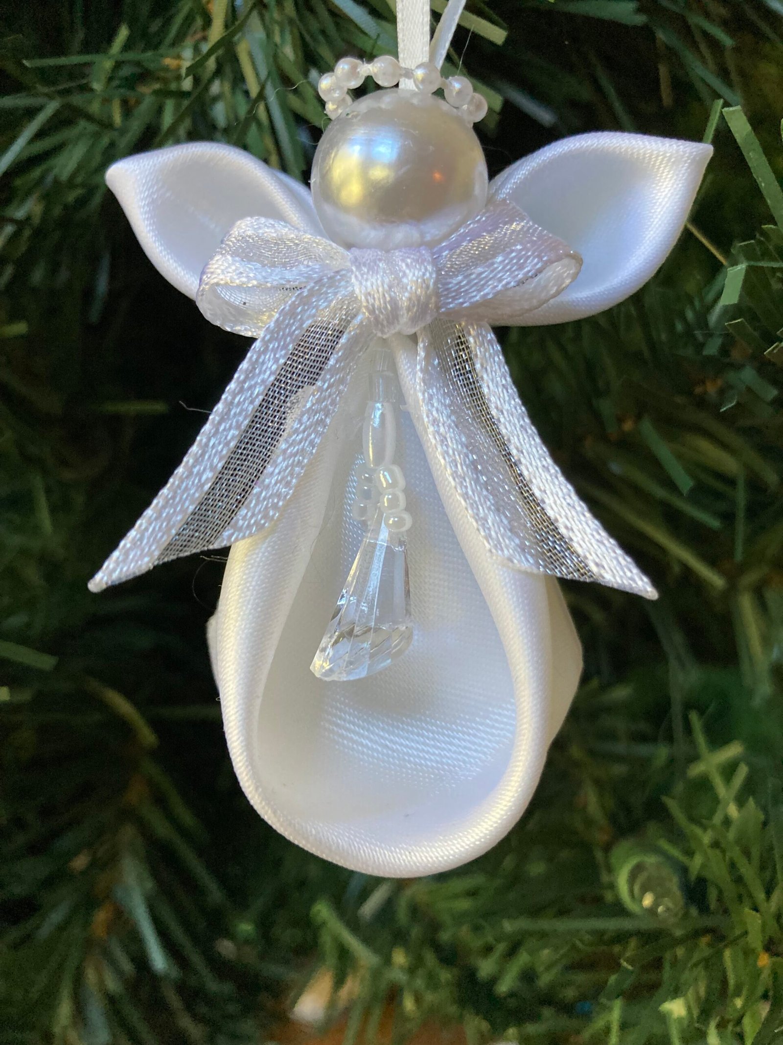 angel ornament kanzashi angel mini white copy angel ornament kanzashi angel mini white copy