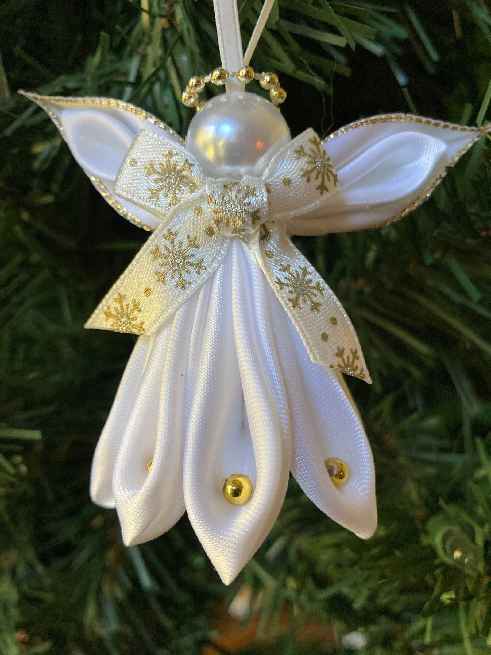 angel ornament kanzashi angel small white gold angel ornament kanzashi angel small white gold