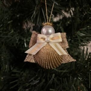 shell ornament angel gold