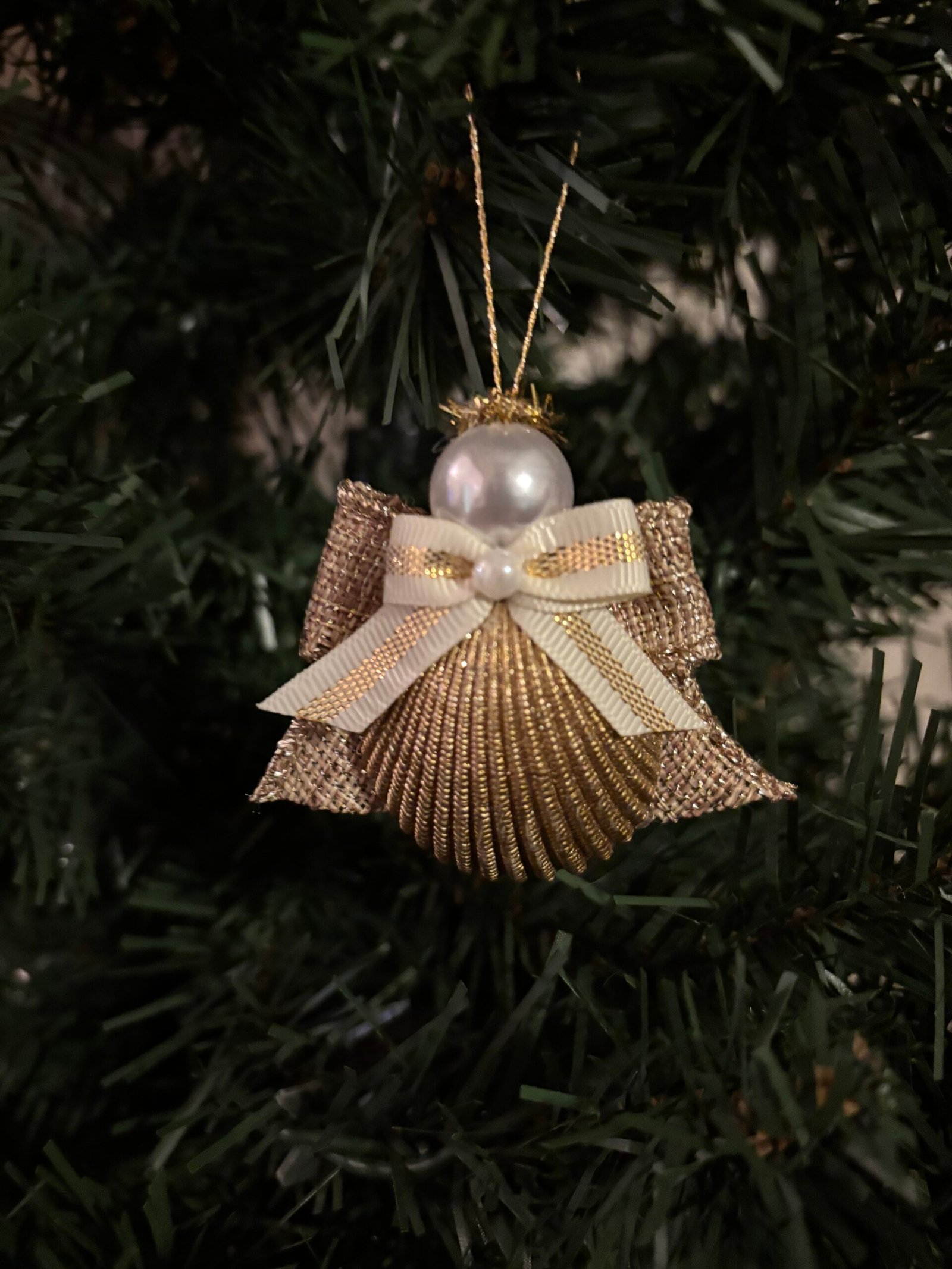 shell ornament angel gold shell ornament angel gold